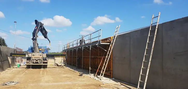 Réalisation murs béton