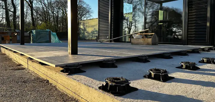 Terrasse en construction