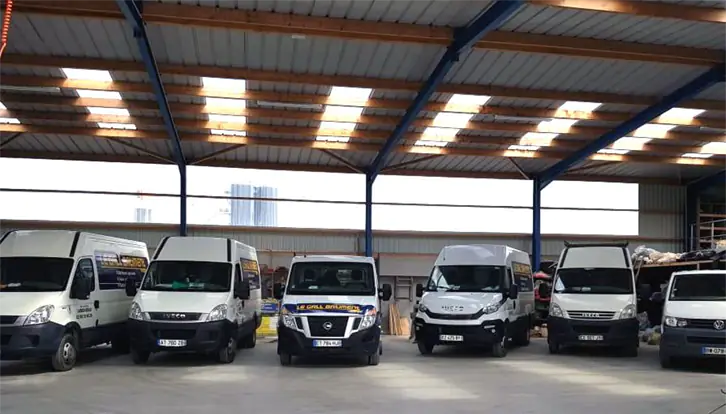 Flotte de camions de l'entreprise